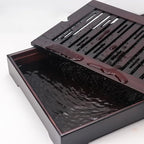 XL Size Bamboo Chinese Tea Tray - 15.6 x 10.9 inch Japanese Tea Serving Tray, Gongfu Tea Table Set with Reservoir Type Water Storage Box Kong Fu Tea Tray