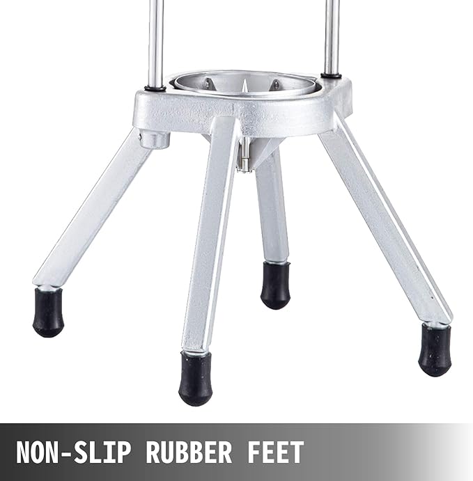 VEVOR 6-Section Commercial Easy Wedger Stainless Steel Blade Fruit Lime Slicer, Lemon Cutter for Home Bar Restaurant