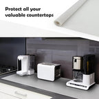 Silicone Mats for Kitchen Counter, 78.7''x 23.6'' (200cmx60cm) Largest Heat Resistant Counter Mat Kitchen Island Waterproof Thicken Non-slip Countertop Protector Mat, Dark Gray