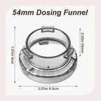 54mm Dosing Funnel Compatible with Breville Barista and Bambino Espresso Machines, Espresso Dosing Tools No Coffee Grounds Spill Over