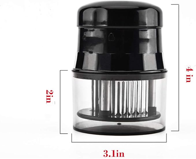 Meat Tenderizer, 56 Needles Stainless Steel Tenderizer For Tenderizing Steak Beef Fish And Poultry, Black