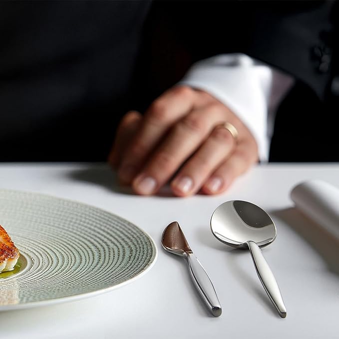 KINGSTONE Silverware Set, 40-Piece Flatware Set Cutlery Set Premium 18/10 Stainless Steel, Tableware Include Forks Knives Spoons for Home Kitchen Restaurant Wedding, Dishwasher Safe