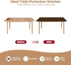 SereneGrace Elastic Table Cover, Windproof Tablecloth, 36x60 Inch Reusable Spandex Fitted Stretch 4-Foot Rectangle Table Cloth for Dining Room, Banquets, Events, Craft Displays, Parties, Brown