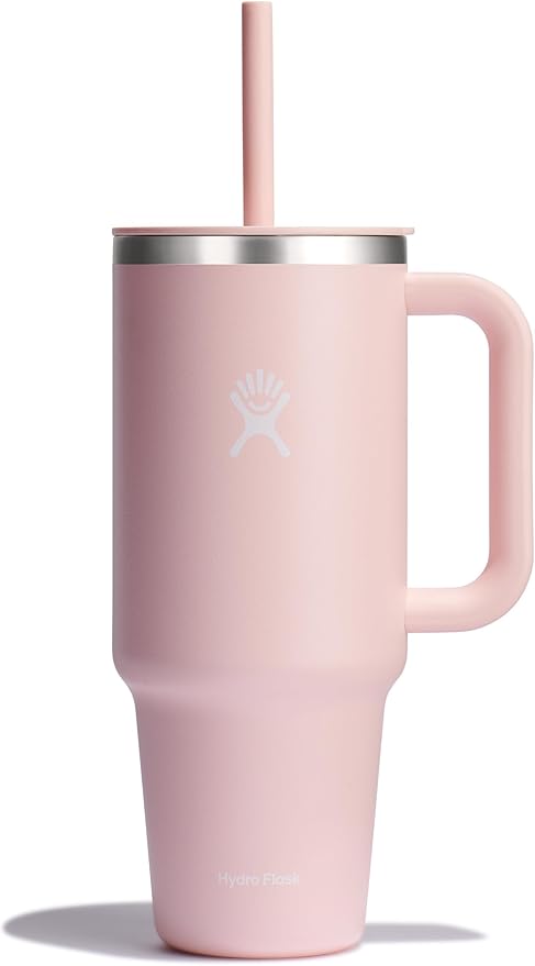 Hydro Flask 40 Oz Travel Tumbler with Handle, Lid and Straw - Insulated Stainless Steel in Trillium