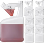 8 Pcs 64 oz Measure Container Tip and Pour Measuring Containers Plastic Measuring Bottle, up to 4oz Measuring Capacity