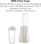 Tribest PB-250XL-A Kitchen Grinder & Personal Blender for Shakes and Smoothies with BPA-Free Portable Blender Cups, White