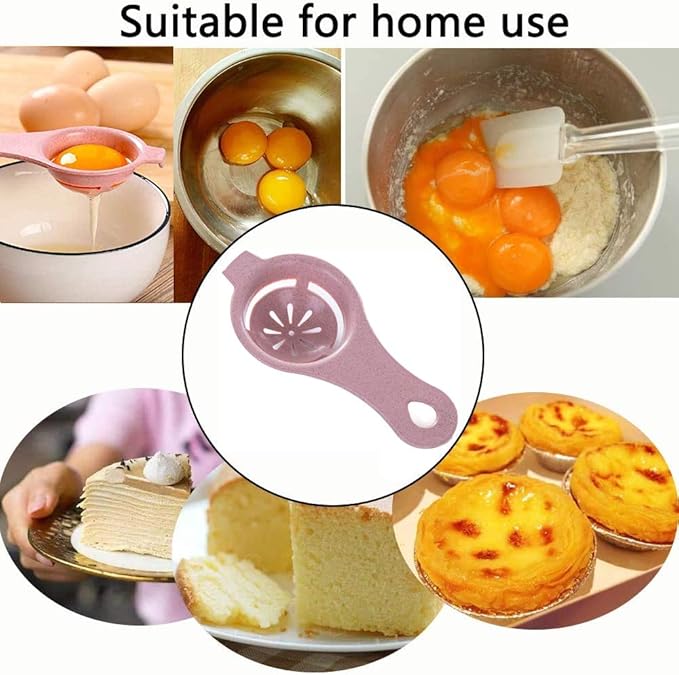 3PCS Egg Separator Egg Yolk White Separator Egg White Separator Egg Whites Strainer Filter Divider Egg Separator Tool Kitchen Baking Gadget