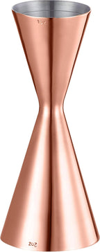 Slim Jigger for Bartending 8 Measurements Inside Cocktail Jigger 2 OZ 1 OZ Professional Duty Double Japanese Premium Food Grade Stainless Steel Bar Jigger Bartender Tool Accessories(Copper)