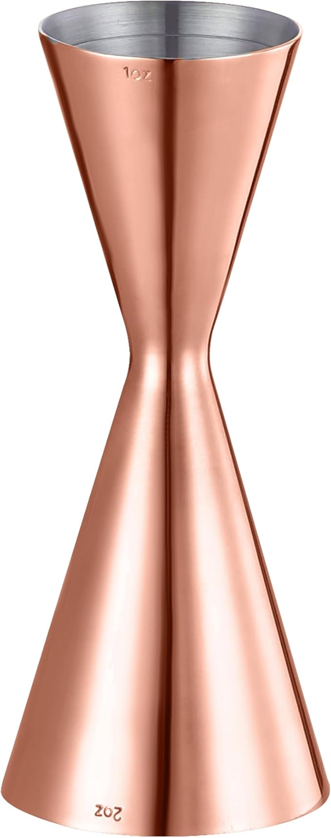 Slim Jigger for Bartending 8 Measurements Inside Cocktail Jigger 2 OZ 1 OZ Professional Duty Double Japanese Premium Food Grade Stainless Steel Bar Jigger Bartender Tool Accessories(Copper)