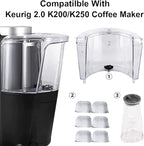 Anbige Replacement Parts 40 oz Water Reservoir,Compatible with Keurig 2.0 K200/K250 Brewing Systems
