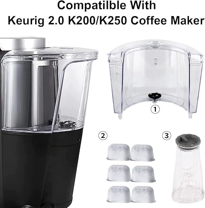 Anbige Replacement Parts 40 oz Water Reservoir,Compatible with Keurig 2.0 K200/K250 Brewing Systems