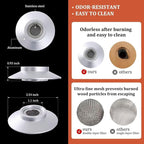 Cocktail Smoker Kit with Torch, 2 Pack Whiskey Smoker Kit Metal Old Fashioned Smoker kit, Birthday Bourbon Whiskey Gifts for Men Dad Husband, 4.7in Expansion Disk, 6 Flavors Wood Chips(No Butane)