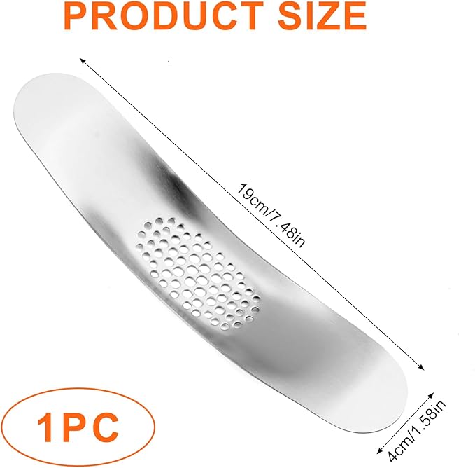 Stainless Steel Garlic Press, 304 Food Grade Direct-Press Tool, Fast Mincing, Easy to Use & Clean for Kitchen