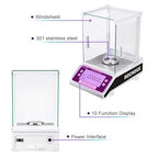 100g/0.1mgLab Scale 0.0001g| Analytical Electronic Balance Lab Precision Weighing Balance Scales Jewelry Scales Calibrated| High Accuracy Electromagnetic Force Sensor