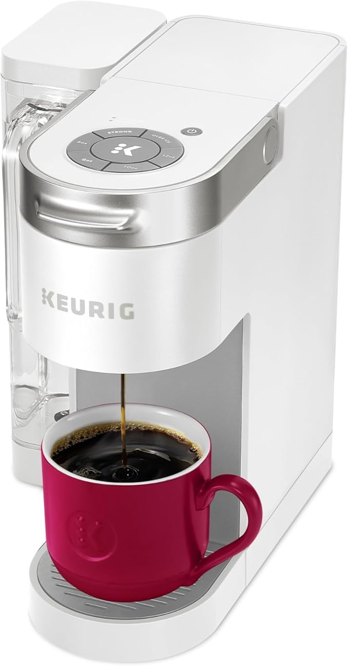 Keurig K-Supreme Single Serve K-Cup Pod Coffee Maker, MultiStream Technology, 4 Brew Sizes, 66oz Dual-Position Removable Reservoir, White