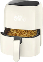 Charmi 5QT Air Fryer – Beautiful Retro Design, Stylish Countertop Look, Nonstick & PFAS-Free, Safe Auto Shutoff, Digital Touchscreen, 8 Cooking Presets (Cream White)