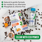 Nespresso Compatible Descaling Kit & Cleaning Pods. 2 Use Descaling Solution & 4 Cleaner Pods. Removes Limescale & Cleans Pod Area. Better Tasting, Hotter Coffee. Nespresso Originaline.