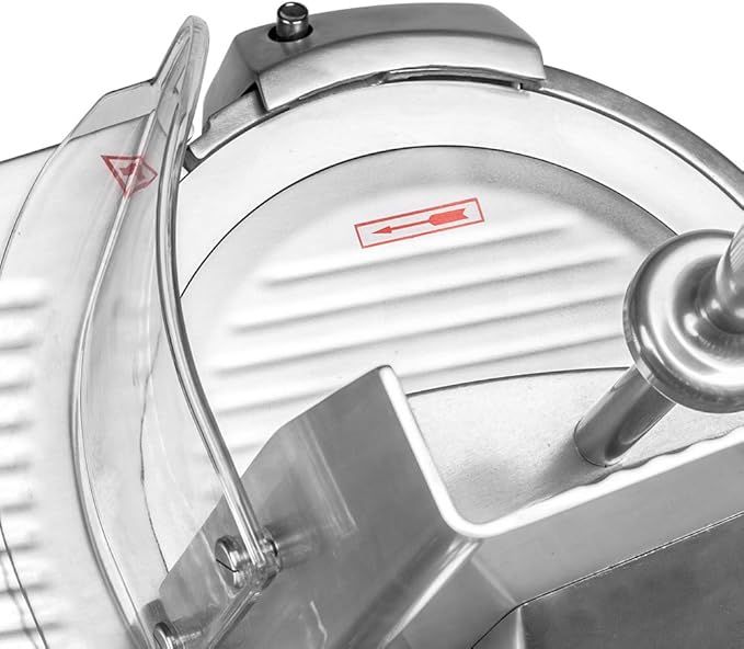 12" Chrome-plated Carbon Steel Blade Electric Deli Meat Cheese Food Ham Slicer Commercial and for Home use 250W Zica [ETL]