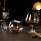 GLASKEY 22oz Large Brandy Snifter Glasses Set of 2,Crystal Cognac Glasses for Cognac,Brandy,Whiskey,Dishwasher Safe,Perfect for Home,Restaurants and Party