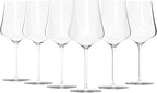 Gabriel-Glas Crystal Wine Glasses, Set of 6 with Gift Box - Premium, Universal Wine Glass for Red and White Wine - Dishwasher Safe, Lead-Free, 16 oz