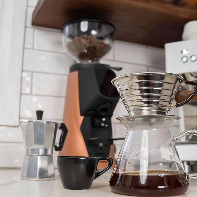 AllGround Sense All Purpose Home Coffee Grinder - Residential Grinder - Made in Italy - By Fiorenzato (Copper w/Black)