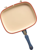 Mundial 12-Inch Take-A-Part Double Skillet – Nonstick Ceramic Coated Frying Pan for All Stovetops (Gas, Electric, Induction, Ceramic) – Dishwasher Safe with Extra Silicone Seal