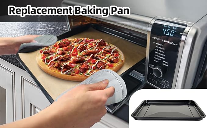 Air Fryer Accessories for Ninja Foodi SP101 Air Fryer Oven, Air Fryer Liners Replacement Baking Pan Air Fryer Basket Non-stick Baking Tray for Ninja Digital Air Fry Countertop Oven