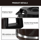 12-Cup Coffee Pot Replacement Compatible with Cuisinart Coffee Maker Models SS-12, SS-15, SS-16, DCC-1100BK, DCC-1200, DCC-2650, CHW-12P1, DGB-400, DGB-550BK, DGB-550BK1, DGB-625BC and DGB-700BC