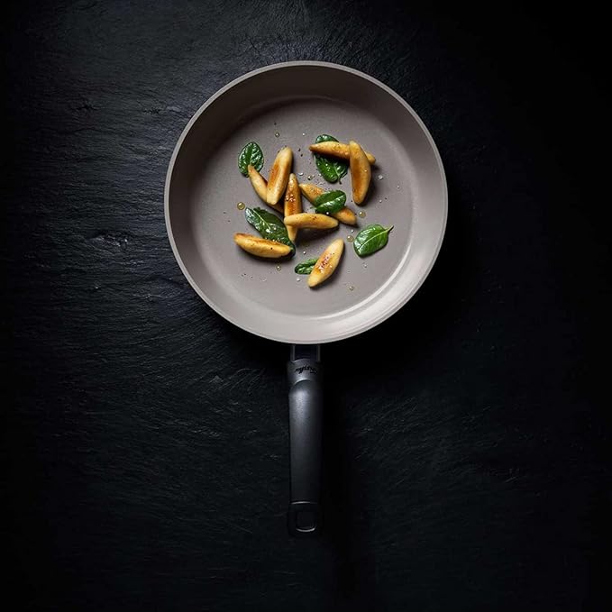 Fissler Ceratal Comfort Ceramic 11 Inch Non-Stick Frying Pan, Warm Grey, Made without PFAS