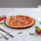 Restaurantware Met Lux 13 Inch Pizza Pan With Holes 1 Heavy-Duty Pizza Pan With Holes - Perforated Non-Stick Carbon Steel Pizza Crust Pan Keeps Pizza Fresh For Any Food Service Establishments