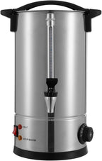 Coffee Urn, 160 Cup Coffee Percolator Commercial Coffee Maker, 25L Stainless Steel Coffee Maker Hot Water Beverage Dispenser Electric Coffee Urn For Catering, Wedding, Party (25L)
