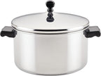 Farberware Classic Stainless Steel 6-Quart Stockpot with Lid, Stainless Steel Pot with Lid, Silver