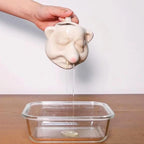 Funny Egg Yolk Separator, Ceramic Egg Yolk White Running Nose Separator Mug, Egg Divider Filter Tool, Household Kitchen Gadget Tools for Baking, Gag Gift Fun White Elephent Gift