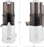 Shine Multi-Batch Compact Cold Press Juicer SMB-1, Hands-Free, Hopper Continuous Feed, Portable