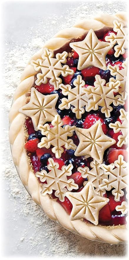 Talisman Designs Plunger Style Pie Crust Cutters, Occassions Design, 4 Piece Set