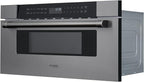 KoolMore Reserve 30 in. 1.2 cu. ft. Microwave Drawer with 10 Power Levels, Sensor Cooking, Melt, Defrost, Bake, Roast, Broil, Timer, Express Cook, 1500 Watts, UL Certified in Black Stainless-Steel