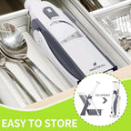 ONCE FOR ALL Safe Mandoline Slicer 5 in 1 Vegetable Chopper Food Potato Cutter, Strips Julienne Dicer Adjustable Thickness 0.1-8 mm Kitchen Chopping Artifact Fast Meal Prep (Gray)