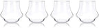 True Whiskey Glasses for Men and Women, Top-notch Bourbon Scotch Whiskey Cups Set, Bar Glassware Drinking Glasses Set of 4, 12 oz