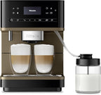 Miele CM 6360 MilkPerfection Automatic Coffee Machine - OneTouch for Two, AromaticSystem, 8 individual profiles, DoubleShot, WiFi-compatible, LED lighting, in Obsidian Black BronzePearl Finish