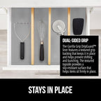 GORILLA GRIP DripGuard Drawer and Shelf Liner for Cabinet, 24x240 Inch, Slip Resistant Non Adhesive Protection for Kitchen, BPA Free Smooth Surface Plastic Liners for Cabinets, Drawers, Light Gray