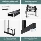 MAJALiS Over Sink Dish Drying Rack, Stainless Steel 2 Tier Large Dish Drainer Above Sink Adjustable 27.5" - 34.6", Expandable Kitchen Counter Organizer Storage Shelf with 6 Hooks