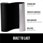 GORILLA GRIP Slip Resistant Drawer and Shelf Liner 2 Pack, Non Adhesive Water Resistant, Easy Clean and Trim, Smooth Surface Liners for Kitchen Cabinet, Shelves, Drawers Pantry, 17.5 IN x 20 FT, Black