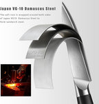 Kuwata Japanese Utility Knife, 5 inch Handcrafted VG10 Stainless Steel Paring Knife, Professional Japanese Kitchen Knives with Ergonomic Handle Grip and Gift Box