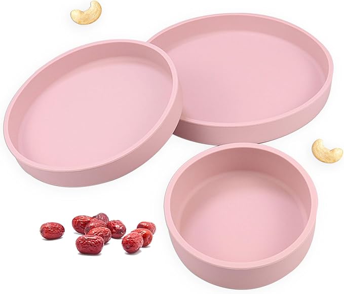 Silicone Microwave Egg Cooker, 3Pcs Different Sizes Microwave Egg Poacher, Reusable Nonstick Air Fryer Egg Maker Mold for Breakfast Sandwiches, Silicone Egg Poaching Cups, Microwave Accessories (Red)
