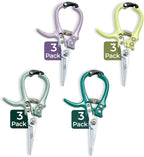 Modern Sprout Pruning Shears - Herb Snipping Scissors- Lightweight Gardening Tools W/Easy Lock - Flower Cutter Garden Shears - Carbon Steel Blade + Plastic-Free Reusable Holster (Multicolor, 12 Pcs)