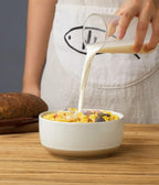 famiware Milkyway Cereal Bowl, Soup Bowls for 4, 25 Ounce Bowls Set for Kitchen, Bowl Set for Cereal Soup Rice Pasta Salad Oatmeal, White