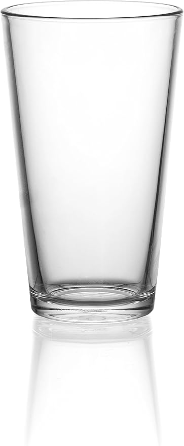 Red Co. Set of 6 Clear Glass 16 Fl Oz Drinking Glassware Beverage Tumblers