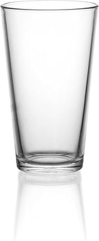 Red Co. Set of 6 Clear Glass 16 Fl Oz Drinking Glassware Beverage Tumblers