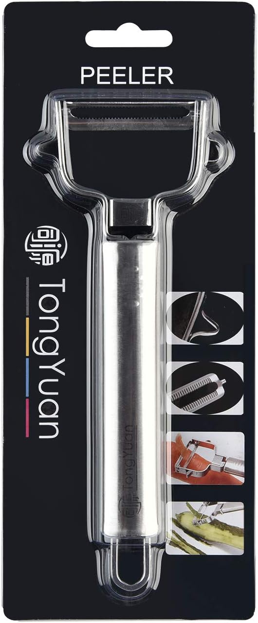 Fruits and Vegetables Peelers -Y Shape Swivel Potato Peeler-Stainless Steel Multifunctional Ultra Sharp Serrated Peeler-Great for Potatoes,Carrot,Apples,Tough-skinned Fruits and Vegetables