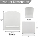 Wood Cookbook Stand Cookbook Holder: Kitchen Adjustable Cookbook Holder Recipe Stand for Counter White